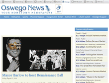 Tablet Screenshot of oswegonews.com